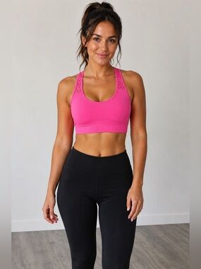 ZYIA Bomber Pink Sports Bra